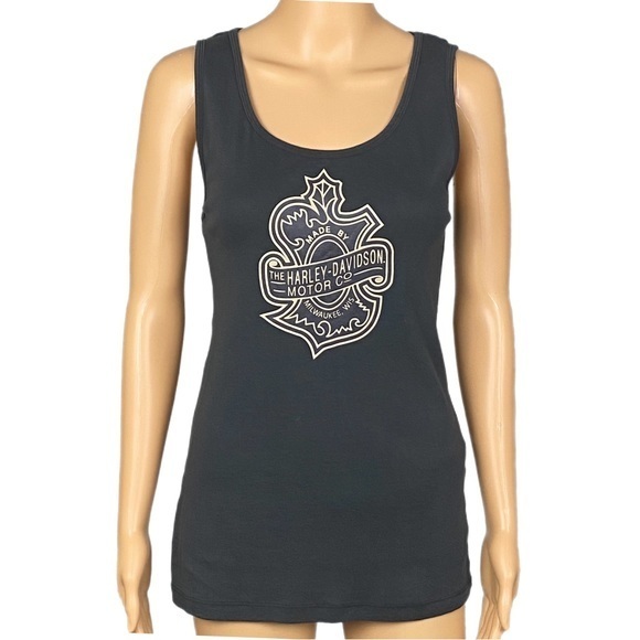 Harley-Davidson Tops - HARLEY DAVIDSON women’s tank top with the logo and Milwaukee, WIS. Large. EUC